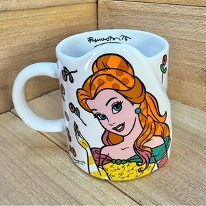 RARE 2018 DISNEY BRITTO BELLE CHIP BEAUTY AND THE BEAST COFFEE MUG CUP ENESCO